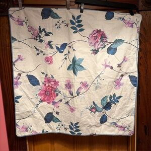 ANNE DE SOLENE Melodie Euro Sham Pillowcase NWOT Blue Purple